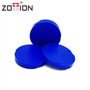 מעבדת שיניים גילוף דיסק שעווה לבן וצבע כחול